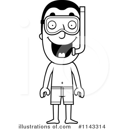 Royalty-Free (RF) Snorkeling Clipart Illustration by Cory Thoman - Stock Sample #1143314