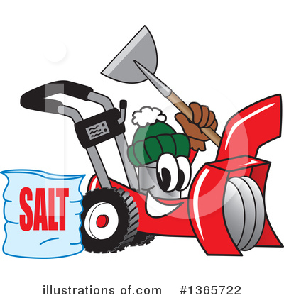 Royalty-Free (RF) Snow Blower Clipart Illustration by Mascot Junction - Stock Sample #1365722