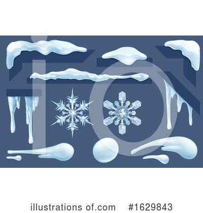 Icicles Clipart #1629843 by AtStockIllustration