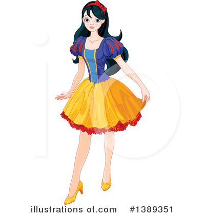 Royalty-Free (RF) Snow White Clipart Illustration by Pushkin - Stock Sample #1389351
