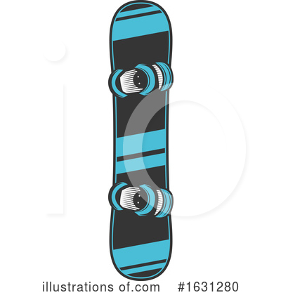 Snowboard Clipart #1631280 by Vector Tradition SM