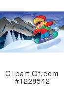Snowboarding Clipart #1228542 by visekart