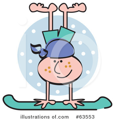 Royalty-Free (RF) Snowboarding Clipart Illustration by Andy Nortnik - Stock Sample #63553