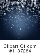 Snowflake Background Clipart #1137284 by vectorace