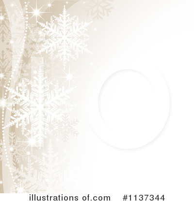 Royalty-Free (RF) Snowflake Background Clipart Illustration by dero - Stock Sample #1137344