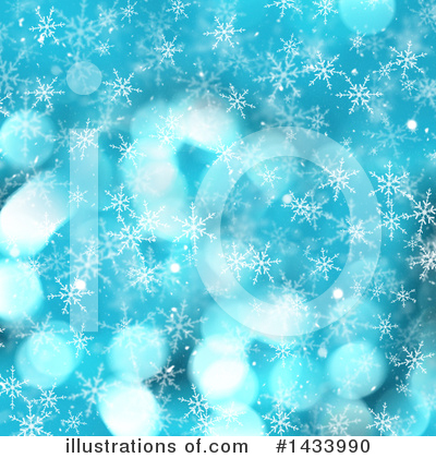 Royalty-Free (RF) Snowflake Background Clipart Illustration by KJ Pargeter - Stock Sample #1433990