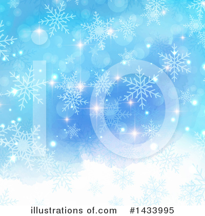 Royalty-Free (RF) Snowflake Background Clipart Illustration by KJ Pargeter - Stock Sample #1433995