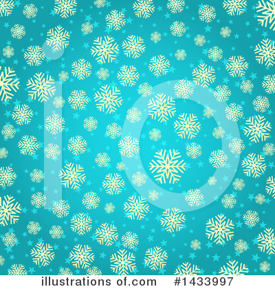 Royalty-Free (RF) Snowflake Background Clipart Illustration by KJ Pargeter - Stock Sample #1433997