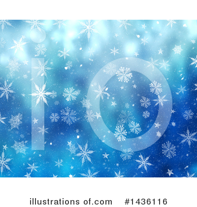 Royalty-Free (RF) Snowflake Background Clipart Illustration by KJ Pargeter - Stock Sample #1436116