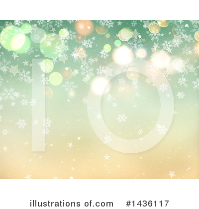Royalty-Free (RF) Snowflake Background Clipart Illustration by KJ Pargeter - Stock Sample #1436117