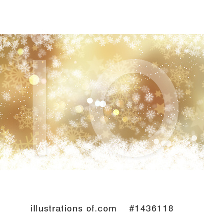 Royalty-Free (RF) Snowflake Background Clipart Illustration by KJ Pargeter - Stock Sample #1436118