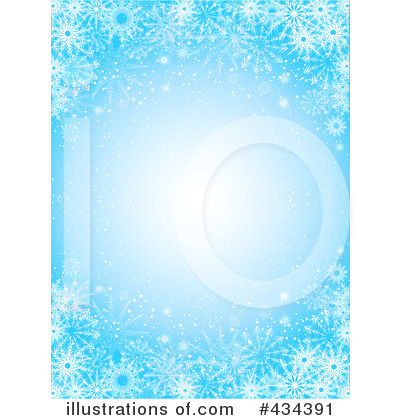 Royalty-Free (RF) Snowflake Background Clipart Illustration by KJ Pargeter - Stock Sample #434391