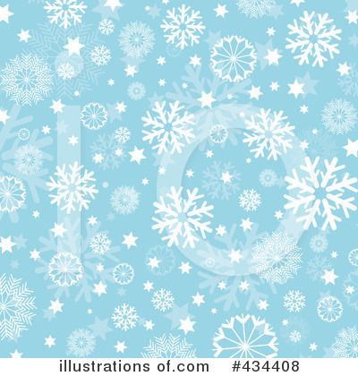 Royalty-Free (RF) Snowflake Background Clipart Illustration by KJ Pargeter - Stock Sample #434408