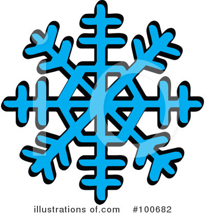 Royalty-Free (RF) Snowflake Clipart Illustration by Andy Nortnik - Stock Sample #100682