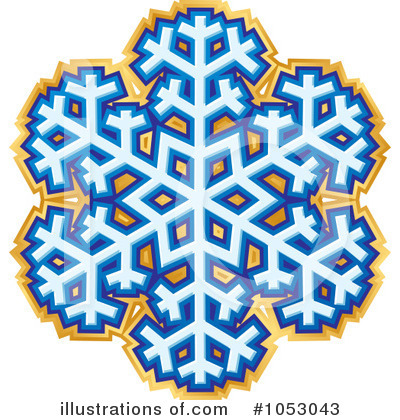 Royalty-Free (RF) Snowflake Clipart Illustration by Any Vector - Stock Sample #1053043