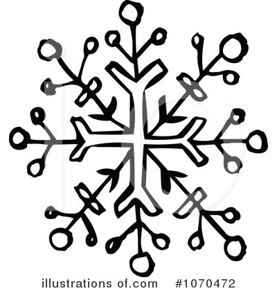 Royalty-Free (RF) Snowflake Clipart Illustration by NL shop - Stock Sample #1070472