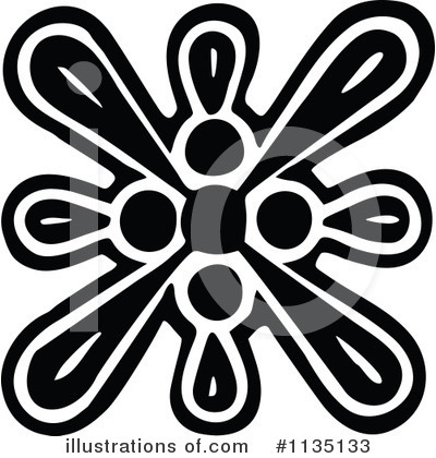 Royalty-Free (RF) Snowflake Clipart Illustration by Prawny Vintage - Stock Sample #1135133