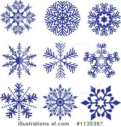 Royalty-Free (RF) Snowflake Clipart Illustration by dero - Stock Sample #1135397