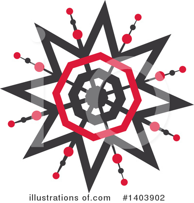 Royalty-Free (RF) Snowflake Clipart Illustration by Cherie Reve - Stock Sample #1403902