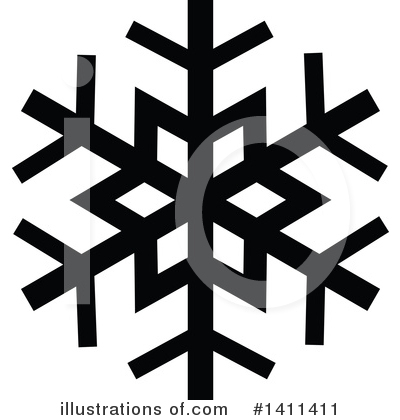 Royalty-Free (RF) Snowflake Clipart Illustration by dero - Stock Sample #1411411