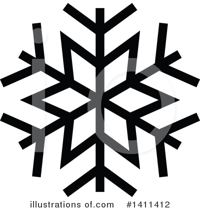 Royalty-Free (RF) Snowflake Clipart Illustration by dero - Stock Sample #1411412