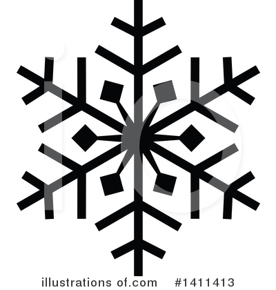 Royalty-Free (RF) Snowflake Clipart Illustration by dero - Stock Sample #1411413