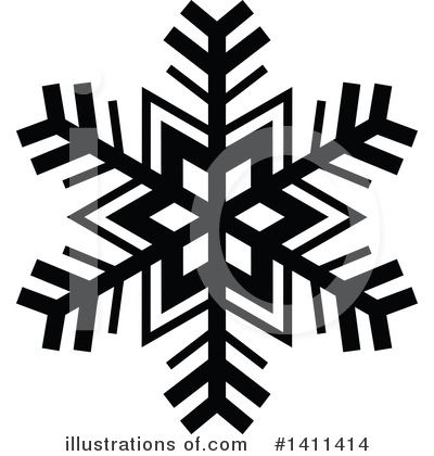 Royalty-Free (RF) Snowflake Clipart Illustration by dero - Stock Sample #1411414