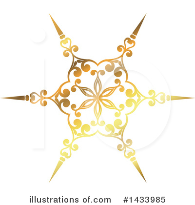 Royalty-Free (RF) Snowflake Clipart Illustration by KJ Pargeter - Stock Sample #1433985