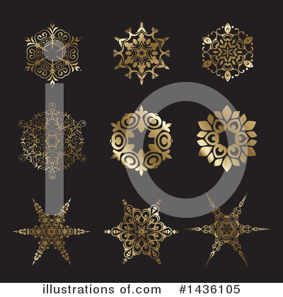 Royalty-Free (RF) Snowflake Clipart Illustration by KJ Pargeter - Stock Sample #1436105