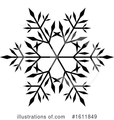 Royalty-Free (RF) Snowflake Clipart Illustration by dero - Stock Sample #1611849