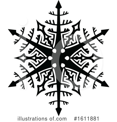 Royalty-Free (RF) Snowflake Clipart Illustration by dero - Stock Sample #1611881