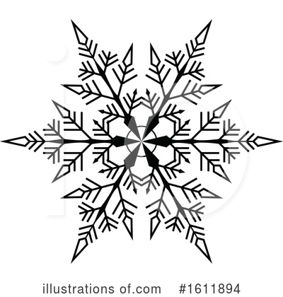 Royalty-Free (RF) Snowflake Clipart Illustration by dero - Stock Sample #1611894