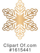 Snowflake Clipart #1615441 by KJ Pargeter