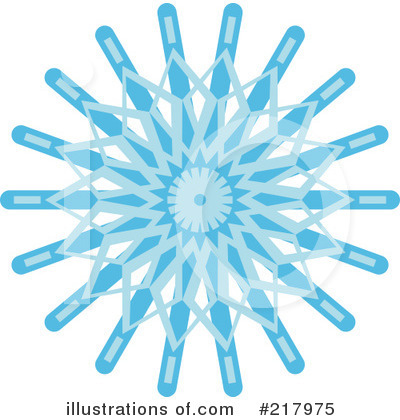 Royalty-Free (RF) Snowflake Clipart Illustration by KJ Pargeter - Stock Sample #217975