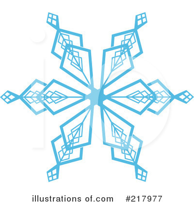Royalty-Free (RF) Snowflake Clipart Illustration by KJ Pargeter - Stock Sample #217977