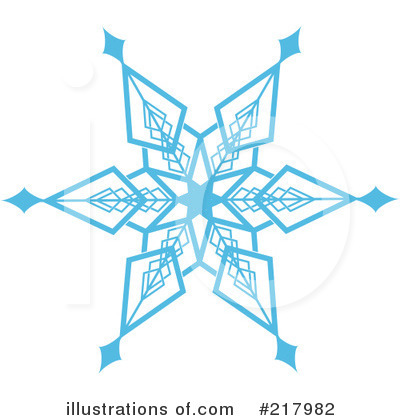 Royalty-Free (RF) Snowflake Clipart Illustration by KJ Pargeter - Stock Sample #217982