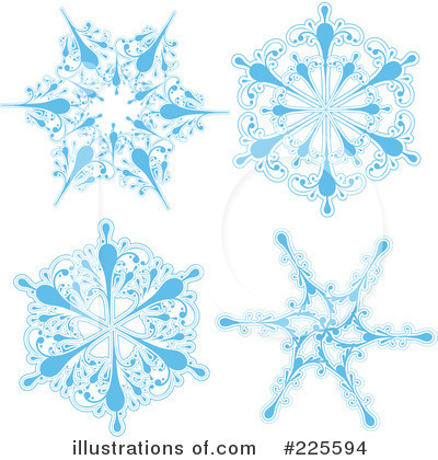 Royalty-Free (RF) Snowflake Clipart Illustration by KJ Pargeter - Stock Sample #225594