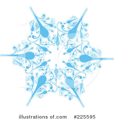 Royalty-Free (RF) Snowflake Clipart Illustration by KJ Pargeter - Stock Sample #225595