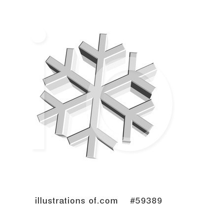Royalty-Free (RF) Snowflake Clipart Illustration by ShazamImages - Stock Sample #59389