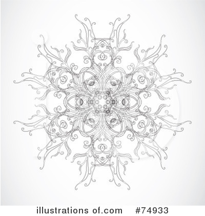Royalty-Free (RF) Snowflake Clipart Illustration by BestVector - Stock Sample #74933