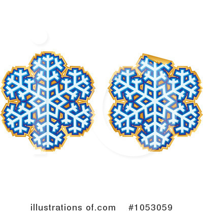 Royalty-Free (RF) Snowflakes Clipart Illustration by Any Vector - Stock Sample #1053059