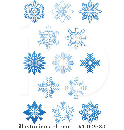 Royalty-Free (RF) Snowflakes Clipart Illustration by Vector Tradition SM - Stock Sample #1062583