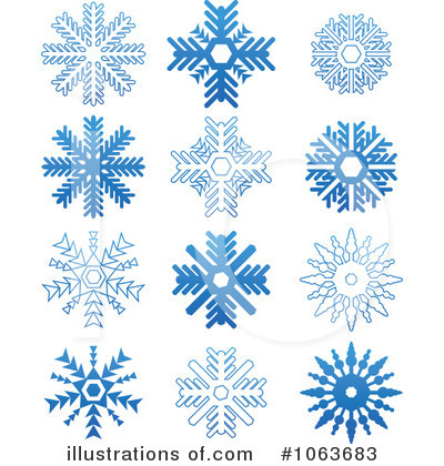 Royalty-Free (RF) Snowflakes Clipart Illustration by Vector Tradition SM - Stock Sample #1063683