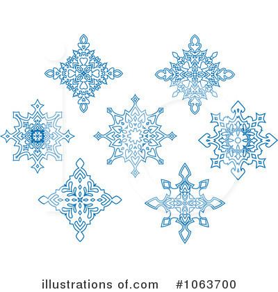 Royalty-Free (RF) Snowflakes Clipart Illustration by Vector Tradition SM - Stock Sample #1063700