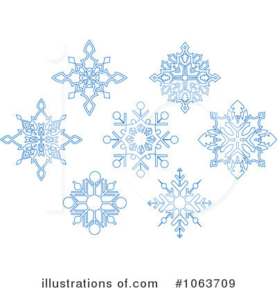 Royalty-Free (RF) Snowflakes Clipart Illustration by Vector Tradition SM - Stock Sample #1063709