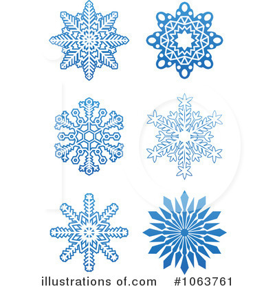 Royalty-Free (RF) Snowflakes Clipart Illustration by Vector Tradition SM - Stock Sample #1063761