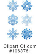 Snowflakes Clipart #1063761 by Vector Tradition SM