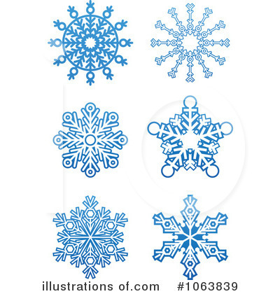 Royalty-Free (RF) Snowflakes Clipart Illustration by Vector Tradition SM - Stock Sample #1063839
