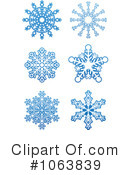 Snowflakes Clipart #1063839 by Vector Tradition SM