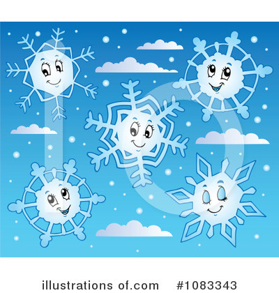 Royalty-Free (RF) Snowflakes Clipart Illustration by visekart - Stock Sample #1083343